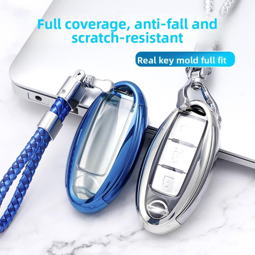 Car Key Case Cover for Nissan X-Trail Qashqai Teana Altima Key Fob Protector Shell Holder