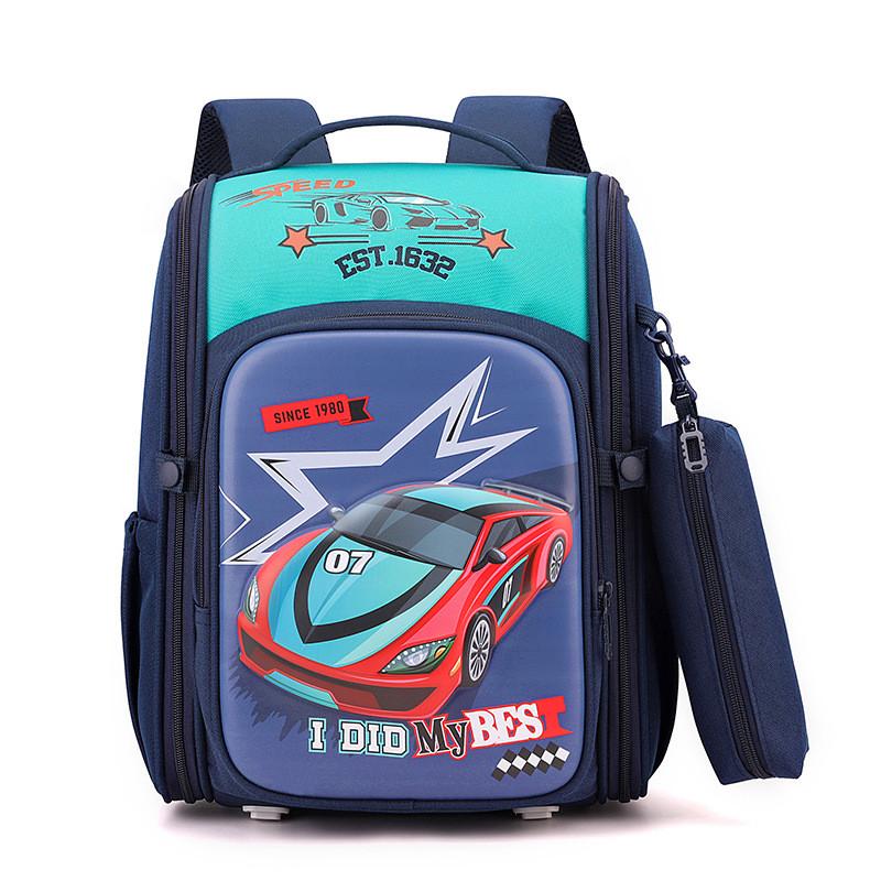 Adorable Lightweight Nylon School Backpack For Kids Grades 1 To 6 With Spacious Capacity