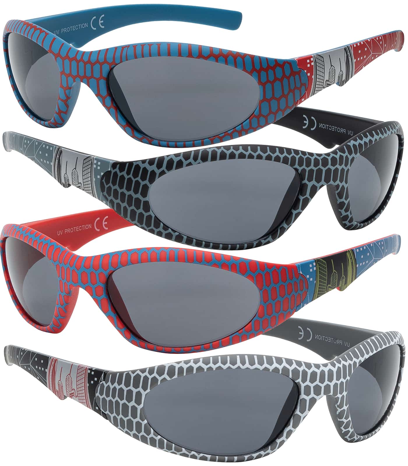 

Спортивні дитячі сонцезахисні окуляри One Size червоний