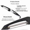 Vegetable Fruit Peelers With Stainless Steel Blades Non Slip Handle For Kitchen Carrot Potato Peeling Slicing