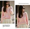 Korean-Style Elegant Wool Knit V-Neck Cardigan for Women - 2025 Fashion Collection