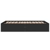 Bed Frame Black 135x190 cm Particleboard