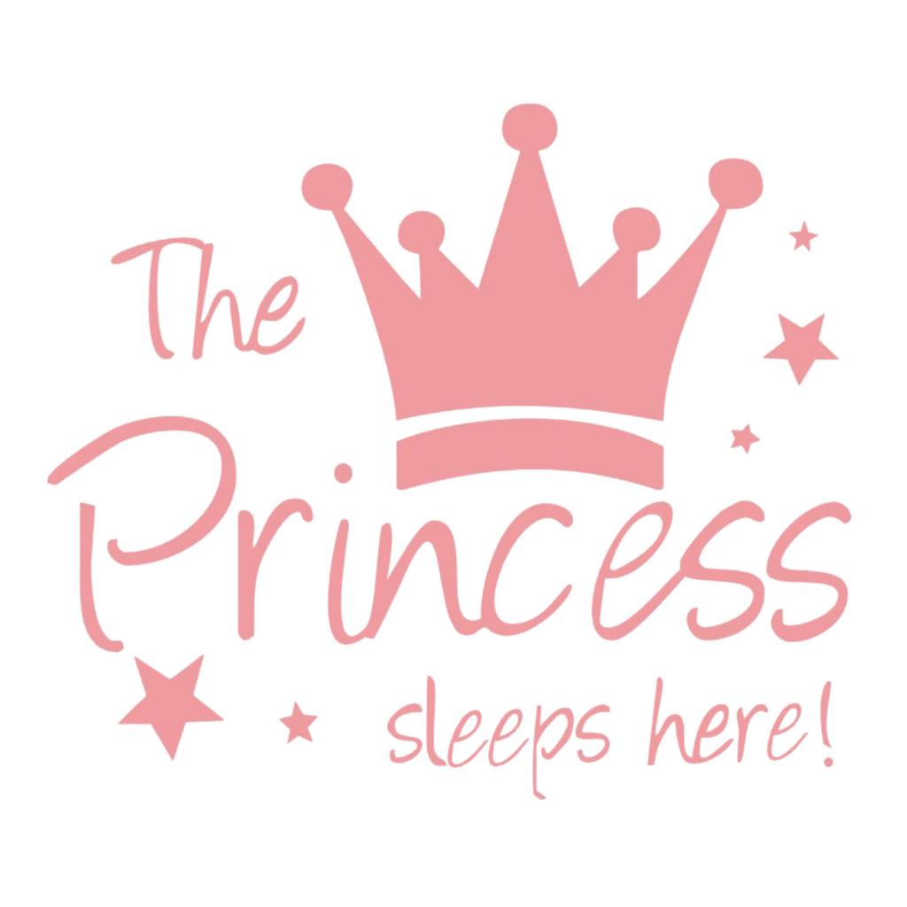 Adesivo Murale Decorazione Casa Rimovibile Il Segno della Corona della Principessa Adesivo Murale Per Camera da Letto Bambine Stanza del Bambino Decalcomania Artistica Forniture