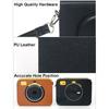 PU Leather Instant Camera Case Shockproof Anti Scratch Storage Bag Solid Color Portable for Kodak Mini Shot 3 Retro C300R