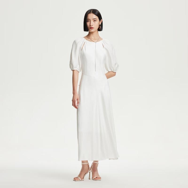 VEROMODA 2025 Summer Round Neck Back Tie A-Line Long Dress