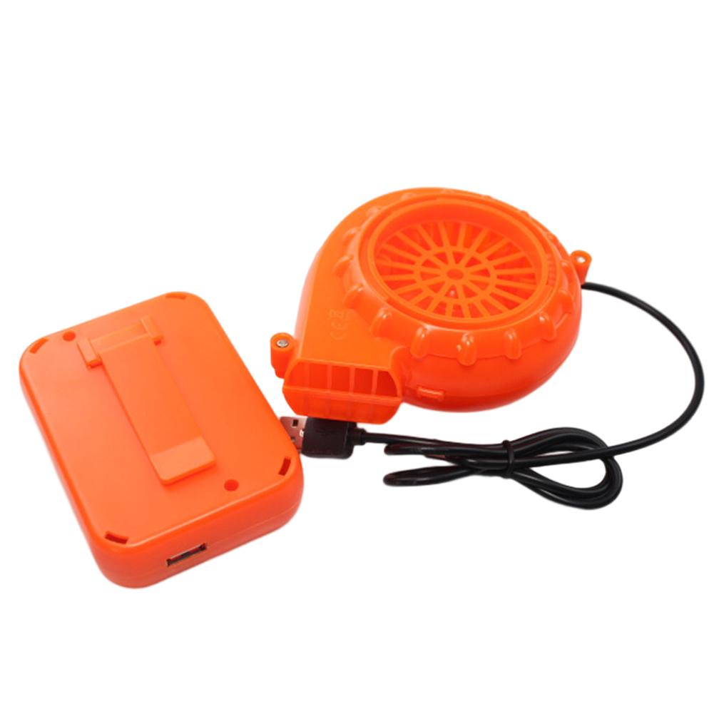 Nový elektrický mini ventilátor s nízkou hlučností a pouzdrem na baterii, USB vzduchové čerpadlo pro nafukovací hračku, kostým pro panenku