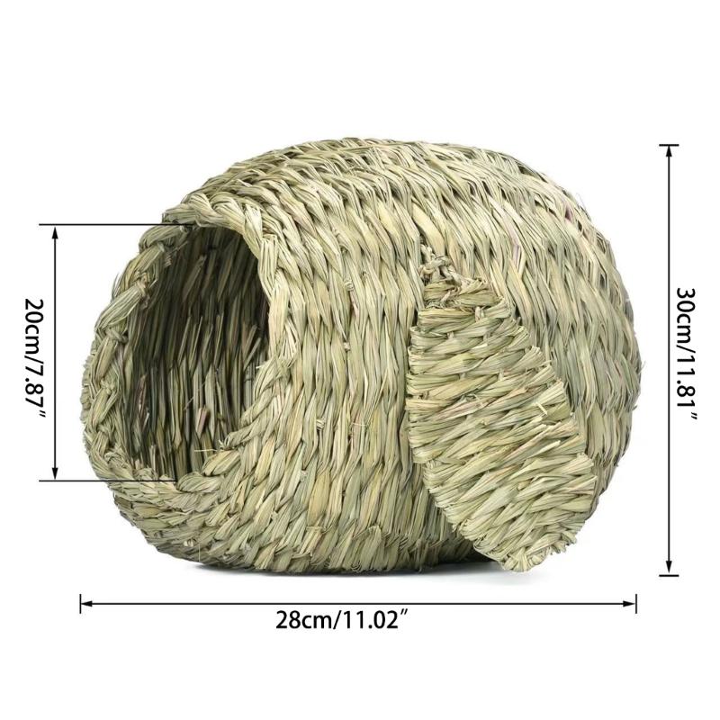 Leichtes Kaninchen Gras Haus Leichte Spielzeug Hütten für Kaninchen Eichhörnchen Meerschweinchen Spielen Schlafen Mahlen Gras Versteck
