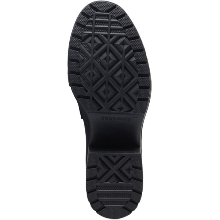 Converse  Chuck 70 De Luxe Heel Loafer Platform Low Triple Black Women Sneakers A14714C