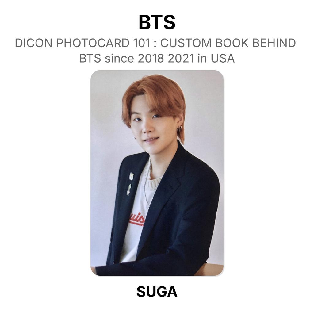 BTS DICON PHOTOCARD 101 : CUSTOM BOOK BEHIND BTS Since 2018 2021 In USA Official Photocard