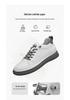 Men's Height-Increasing Platform Sneakers - Thick Sole, Cowhide White, Low-Top, Casual Sports Shoes for Spring