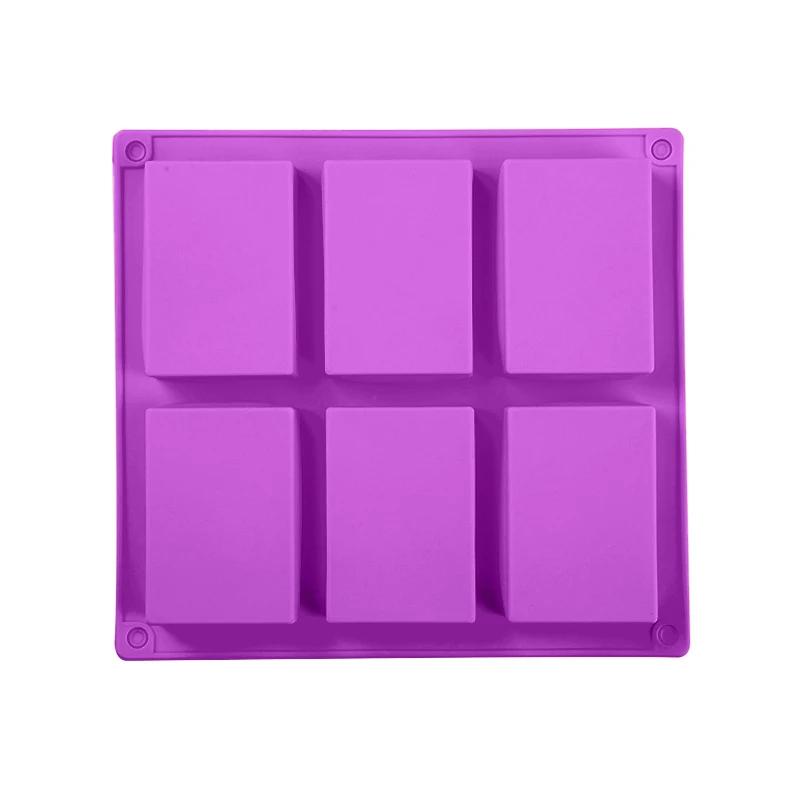 

Newest 6 Grids Rectangle Silicone Soap Making Molds DIY Chocolate Mousse Cake Bakeware Ice Cream Mould Tools Birthday Gifts 2023