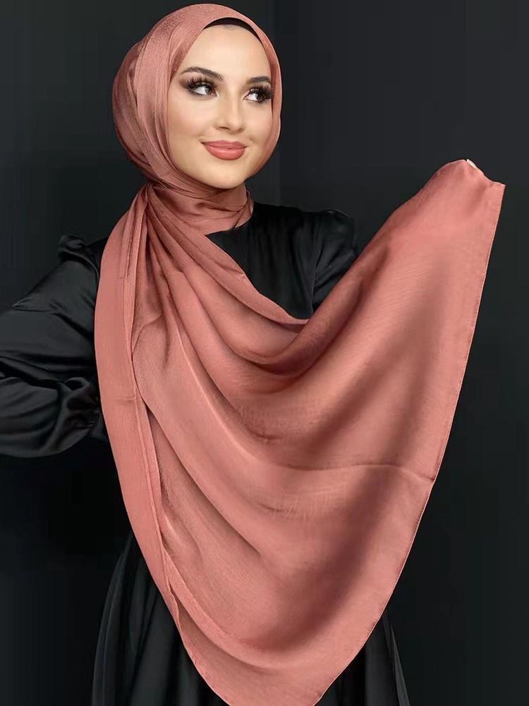 Muslim scarf shawl women luxury abaya silk satin hijab ramadan hijabs for woman abayas jersey dress turban instant undercap cap