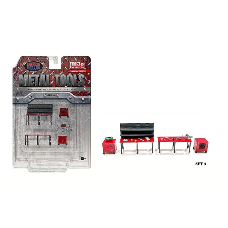 

American diorama 1/64 metal tool set A American Diorama Metal Tools Set figure [product]