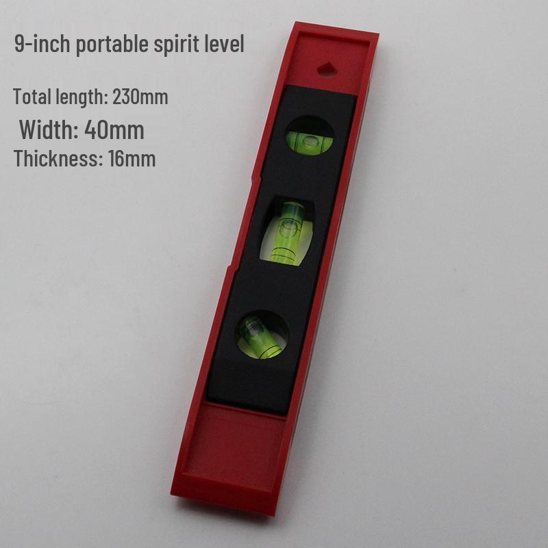 Compact 6/9-Inch Magnetic Multi-Angle Level Ruler