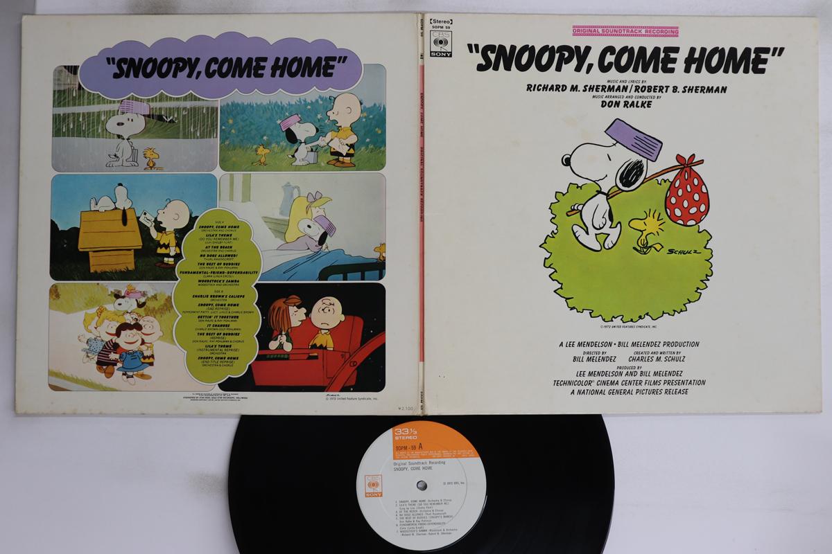 

LP Запись OST, РИЧАРД М ШЕРМАН, РОБЕРТ Б. S - Снупи, Возвращайся SOPM59 CBS SONY 1972 Япония Саундтреки и мюзиклы Б/У