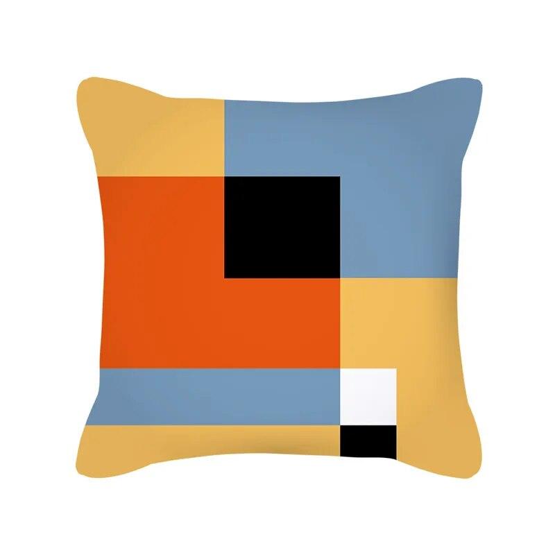 Nordic Style Colorful Geometric Printing Pattern Sofa Cushion Cover Pillowcase Home Decor Party Car Bedding