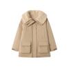 Large Laps Fur-Lined Thickened Workwear Parkas Women's Jacket