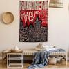 Vintage Rock Band Characters Radiohead Printed Large Wall Tapestry Indian Buddha Wall Decoration Witchcraft Bohemian Hippie
