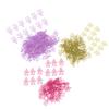 80Pcs Flower Shaped Paper Clips Bulk Mini Colored Bookmarks Clamp with Transparent Box School Suppli