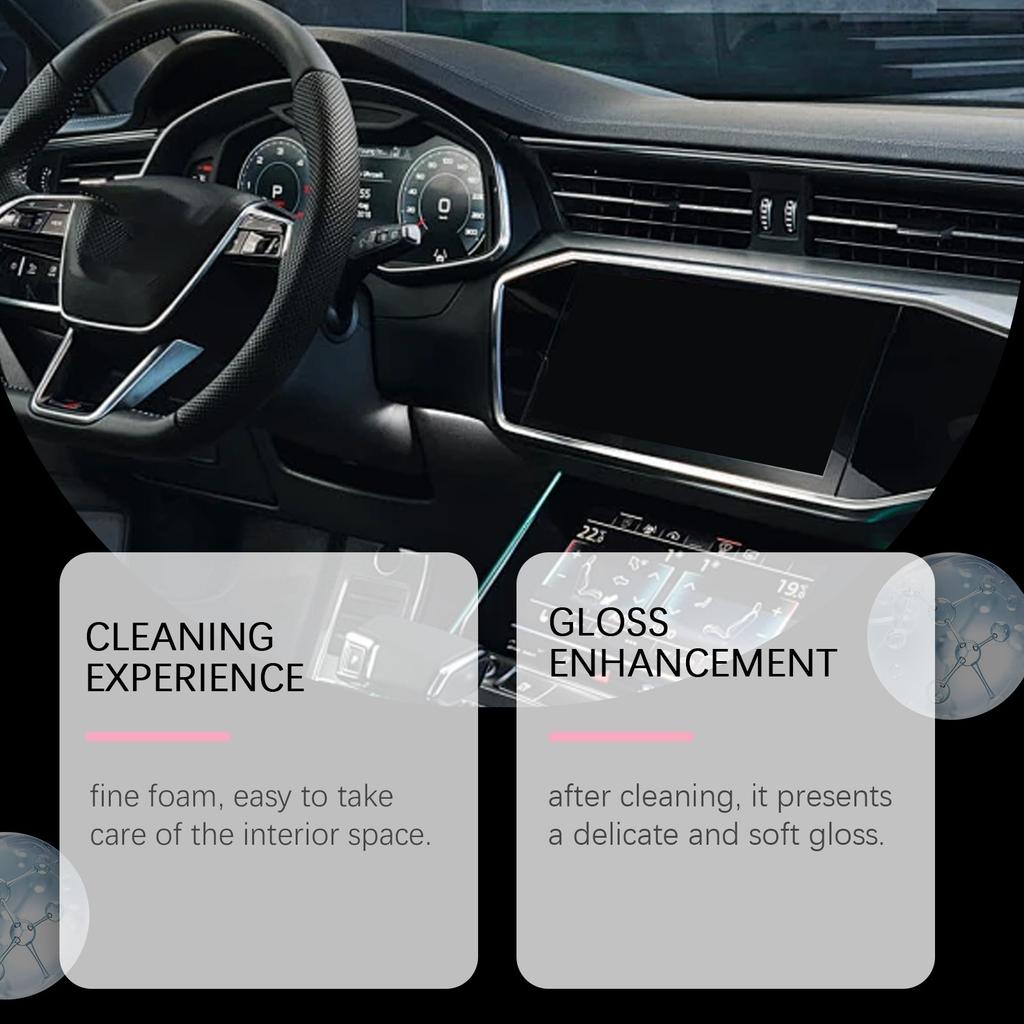 Car Interior Cleaner; Car Foam Cleaner; Car Dirt Cleaner; Fully Applicable To A Variety Of Interiors, Including Carpets And Seats(100ML)