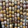 10x14mm Natural Crystal Striped Agate Drum Beads for Jewelry and DIY Accessories