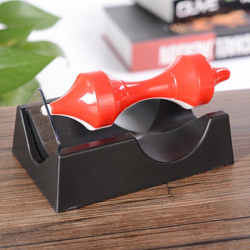 Two-Color Magnetic Levitation Gyro Toy: Rotating Physics Model with Plastic Pendulum In TikTok Style.