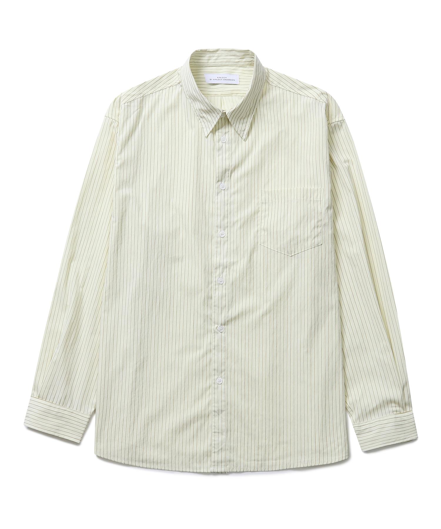 Connect Kinrock Cotton/Nylon Striped Shirt (Beige) Beige/L