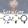 The Secret Coraline Door Bracelet Cute Cartoon Button Dragonfly Girl Accessory
