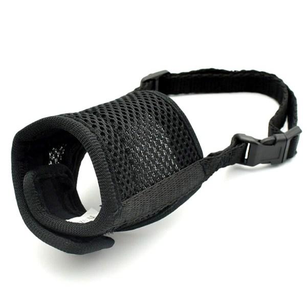 Dingdongpet dog mesh soft muzzle M, black, 1 piece