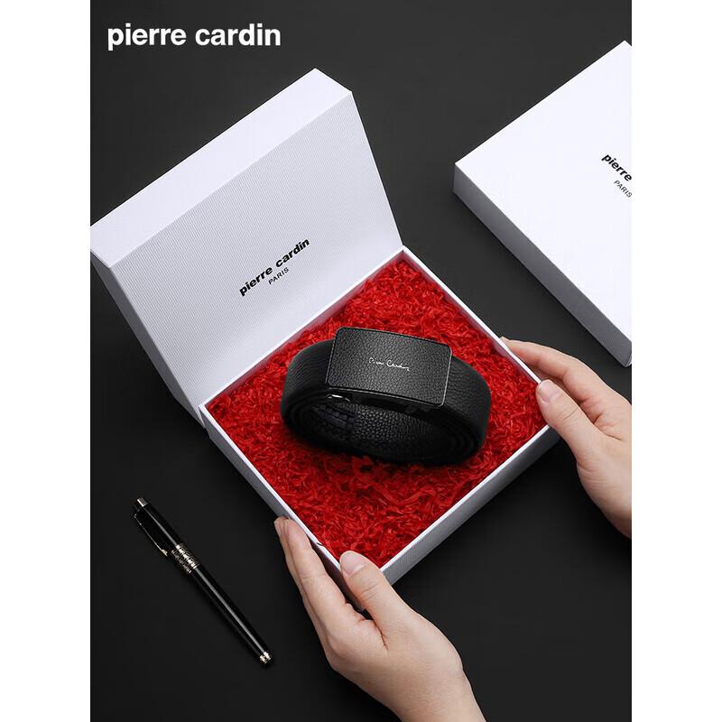 Pierre Cardin Men s Top-Grain Leather Automatic Buckle Belt 115cm