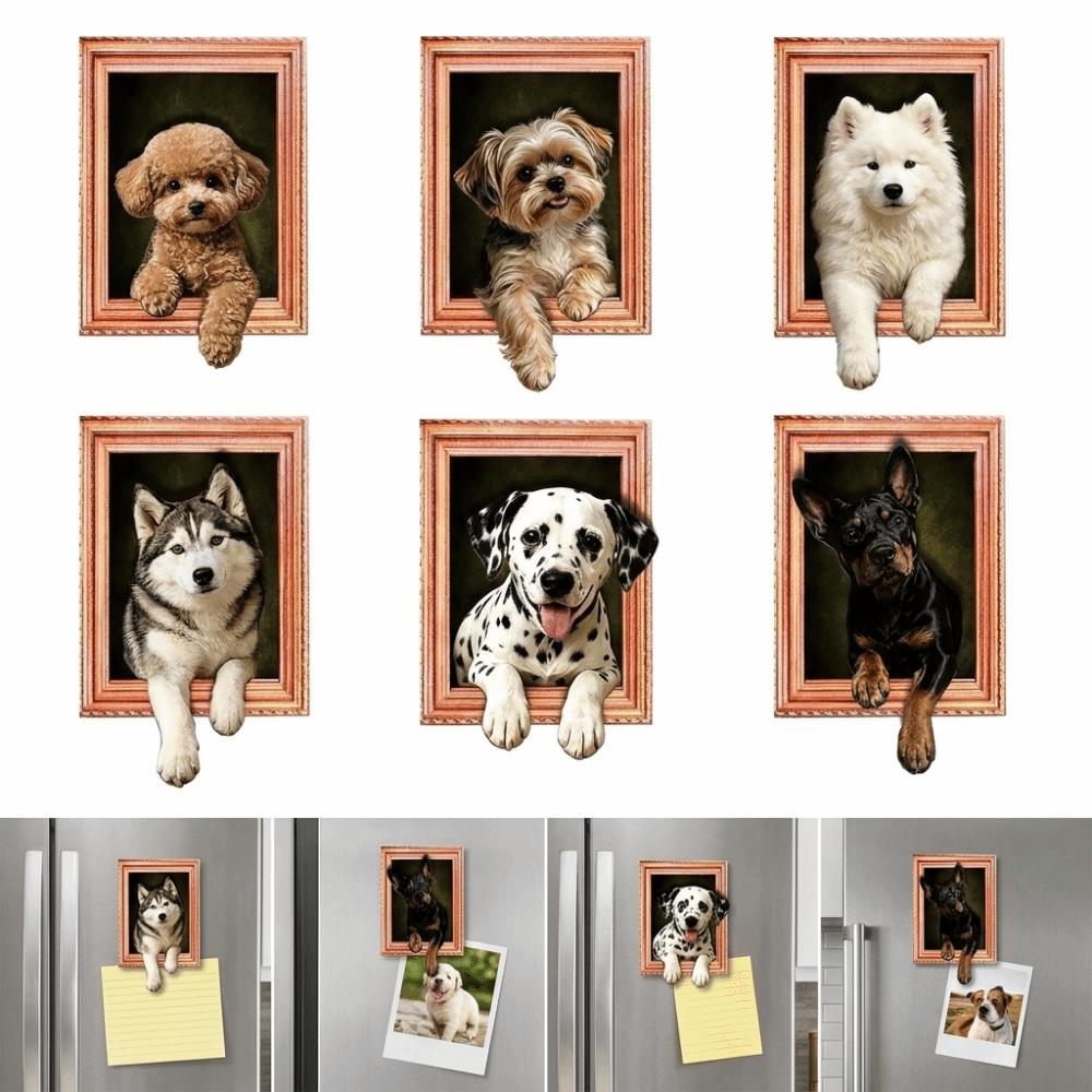 3D Cartoon Animal Magnetic Photo Frame Framed Picture Style Wooden Magnet  Office Board