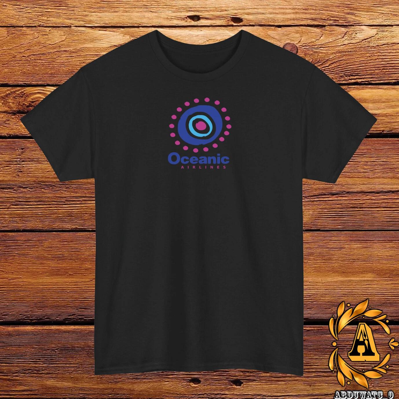 Oceanic Airlines Vintage Logo T-Shirt Black/Grey/White/Navy/Red/Light Blue L
