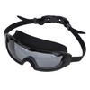Swim Goggles with Earplugs PC Silicone Clear Lens Wide View Anti Fog Swimming Goggles for Adults Men Women Black