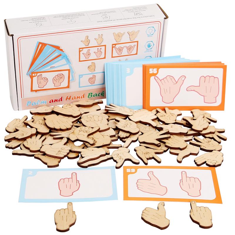 Montessori Wooden Building Blocks for Kids' Finger Skill and Brain Development