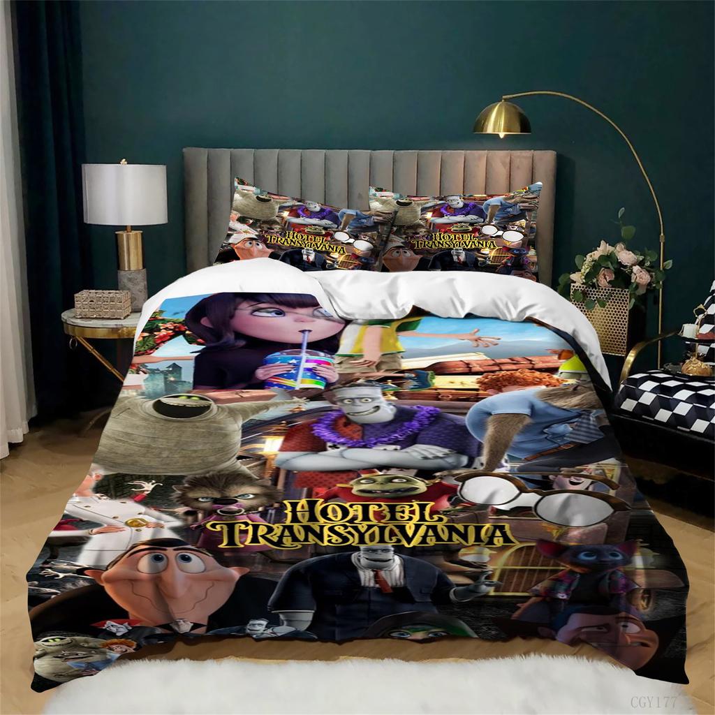 Bedding Hotel Transylva-Nia Group Duvet Cover Set 3Pcs Lightweight Soft Duvet Cover With Zipper Comforter Quilt Cover