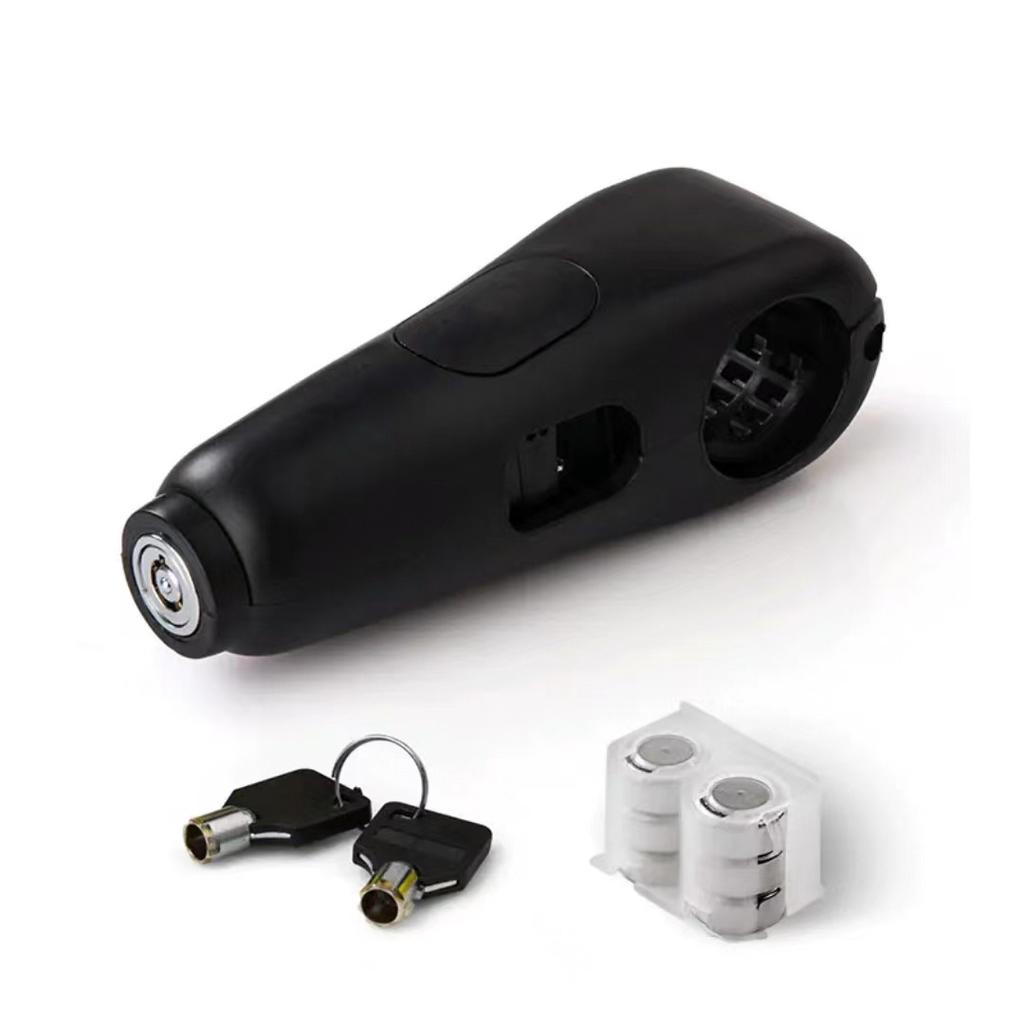 Aluminum Alloy Motorcycle Handlebar Lock Anti-Theft Lock for Electric Vehicles Dirt Bikes Modified Helmet Fixed Horn Lock