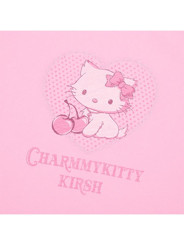 KIRSH X Charmy Kitty Pigment Semi-Crop T-Shirt [Pink]