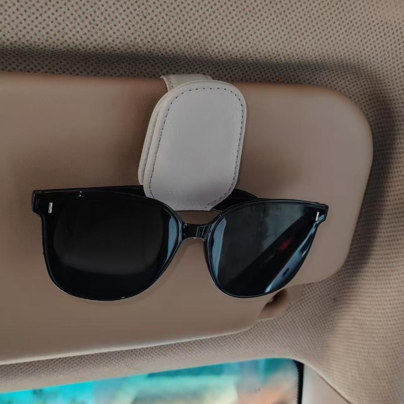 Der Brillenhalter ist geeignet für Auto-Sonnenblenden, Leder-Sonnenbrillen, Magnetische Clips, Ticket-Halter und Auto-Sonnenblenden-Zubehör