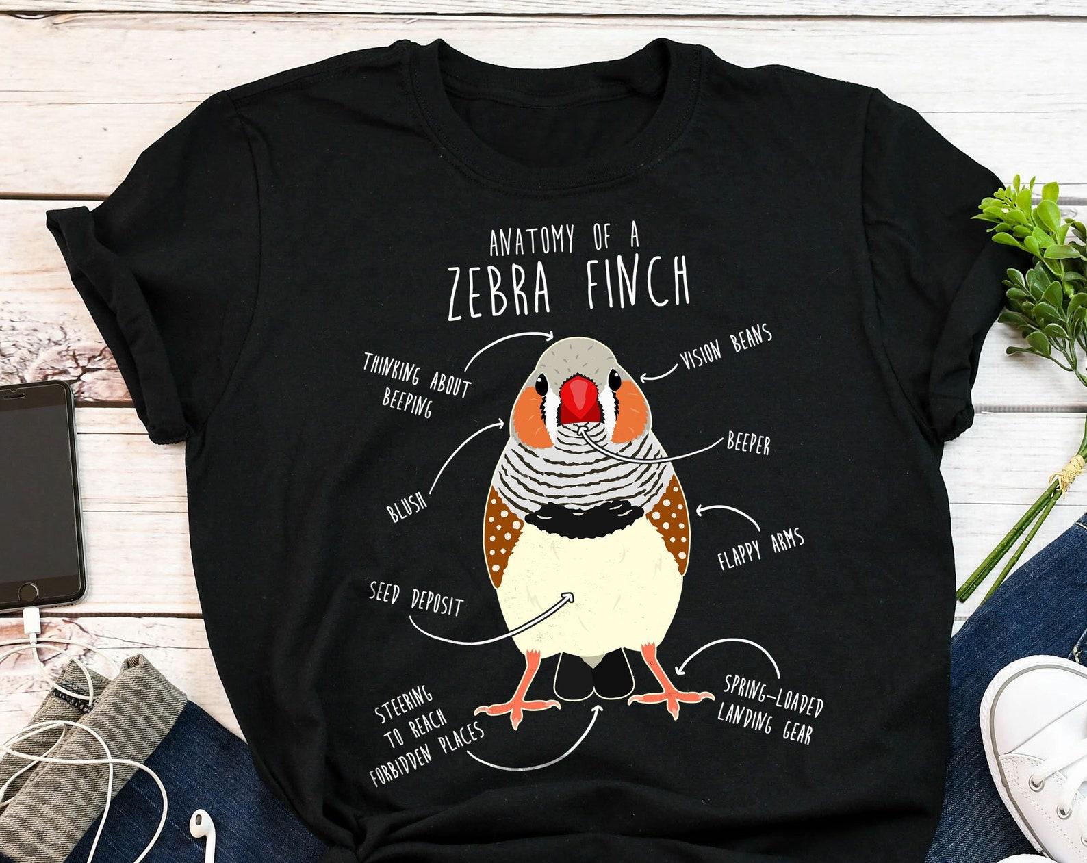 Zebra Finch Shirt, , , Bird Lover Gift, Pet Zebra Finch T-shirt, Funny Birdkeeper Tshirt, Bird Mom, Bird Dad, Cute Birdwatcher, Birb 120
