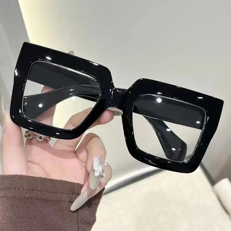 

1Pc Women s Retro Fashion Geometric Glasses with Transparent Lenses, Suitable for Casual Daily Life, Reading, Decoration and Gif
