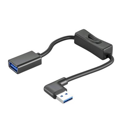 USB3.0 Extension Cable Cord with On/Off Switch Support Data Transfer and Power Supply for USB-powered Fans Lights