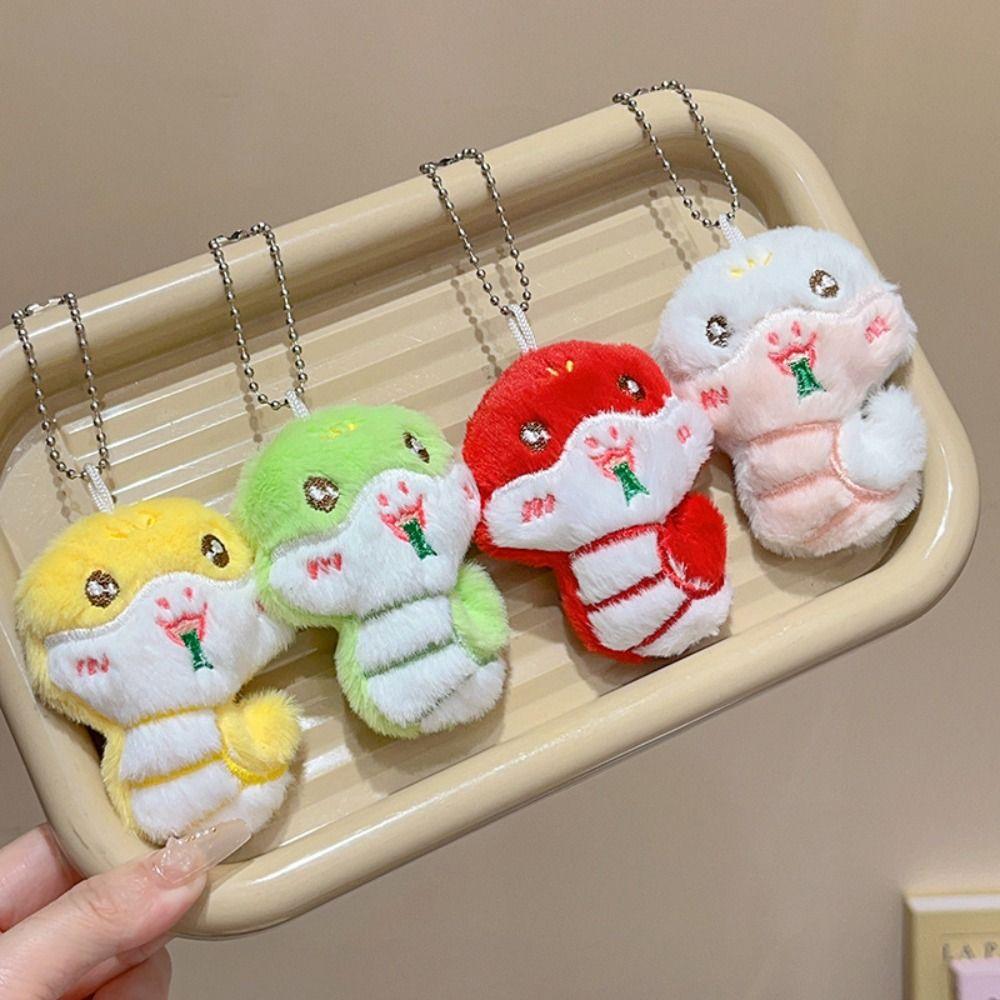 Hairpin New Year Pendant Red Hairband Plush Snake Year Headband Cute New Year Headdress  Prom Props