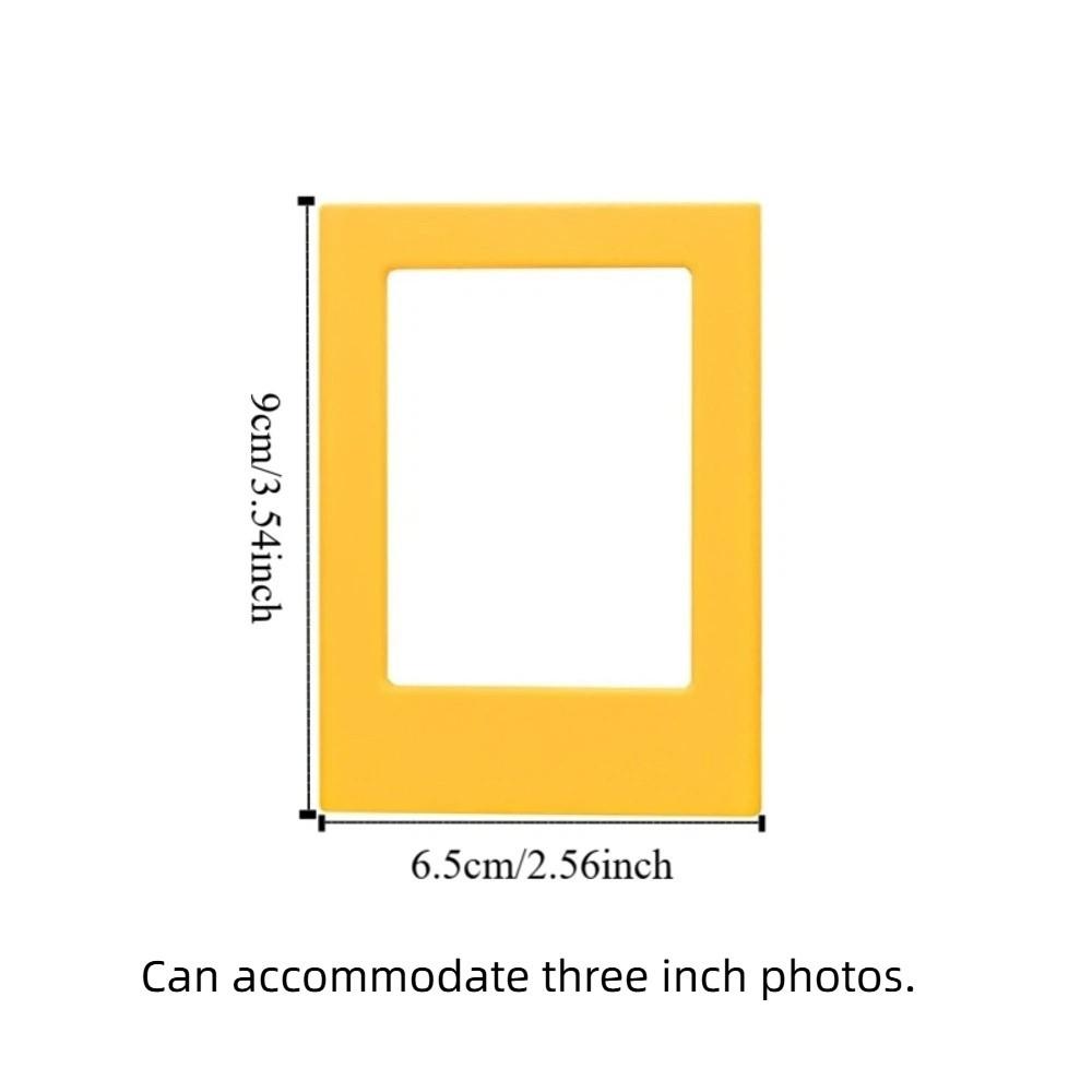 4PCS 3 Inches Magnetic Picture Frame Double Sided Photo Frames Fridge Picture Frame  Kitchen Decor