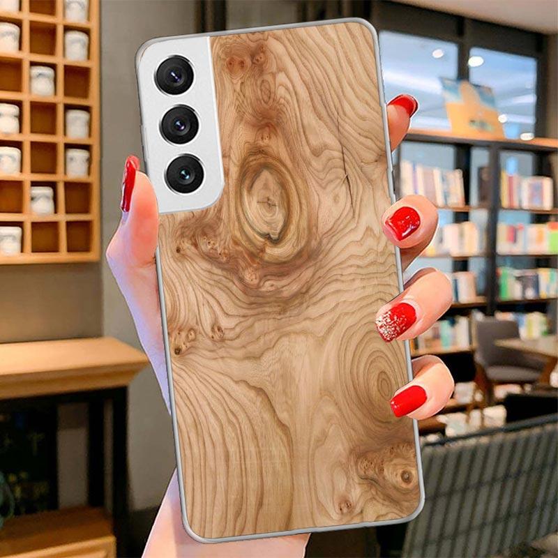 Wood Wooden Pattern Cover Phone Case For Samsung Galaxy S26 S25 Edge S24 Ultra S23 S22 Plus S21 S20 FE Soft Fundas Shell Galaxy