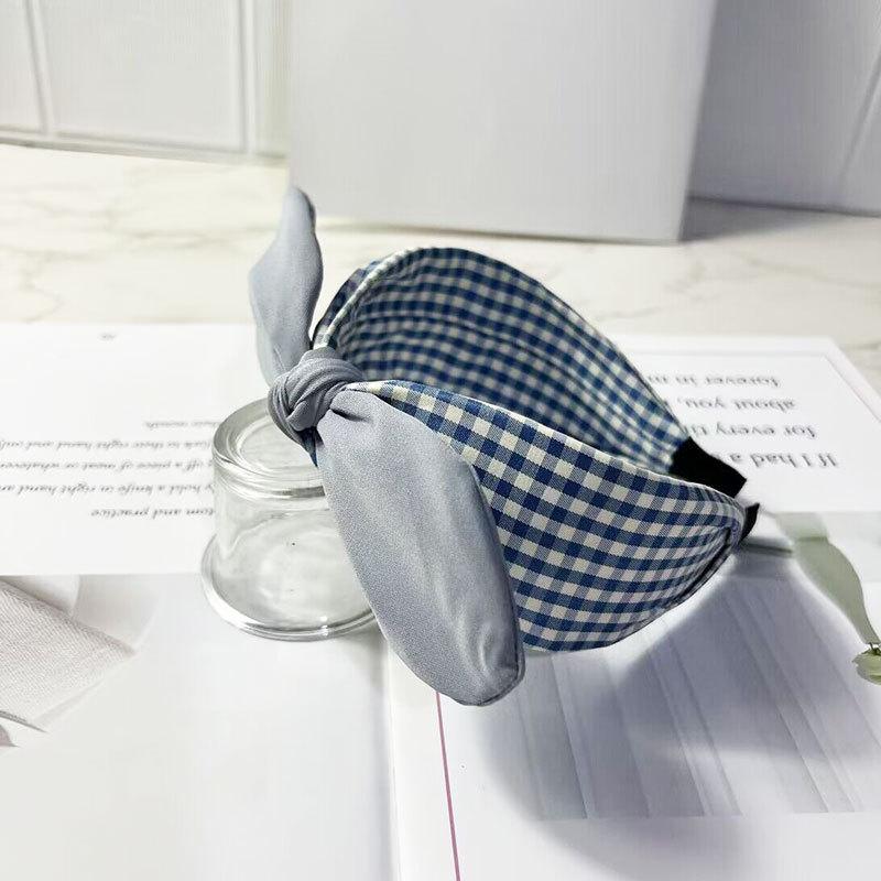 New Paisley Headband for Women Wide-Brimmed Floral Print Hairband with Bow Tie and Rabbit EarsTurban Headwrap Girls Accessories