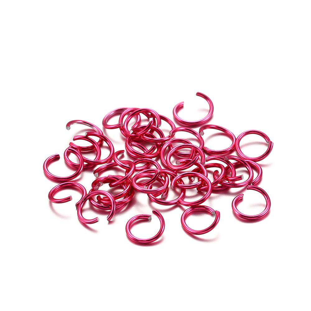 300Pcs/Lot 6 8 10 Mm Metal Colorful Open Jump Rings Split Rings Jump Rings Connectors For DIY Jewelry Making Findings Supplies
