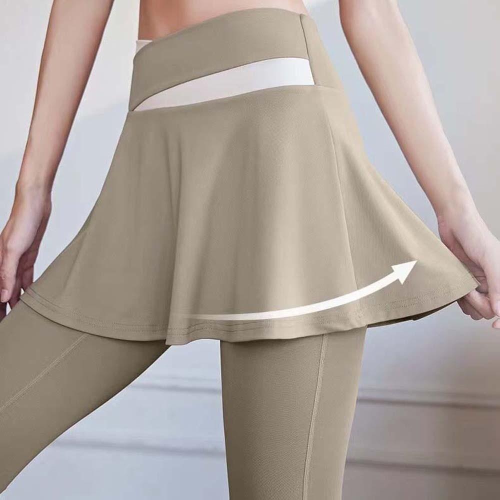 High Waist Elastic Pants Skirt Tight Sports Yoga Pants Sculpting Leggings Fitness Leggings Pilates