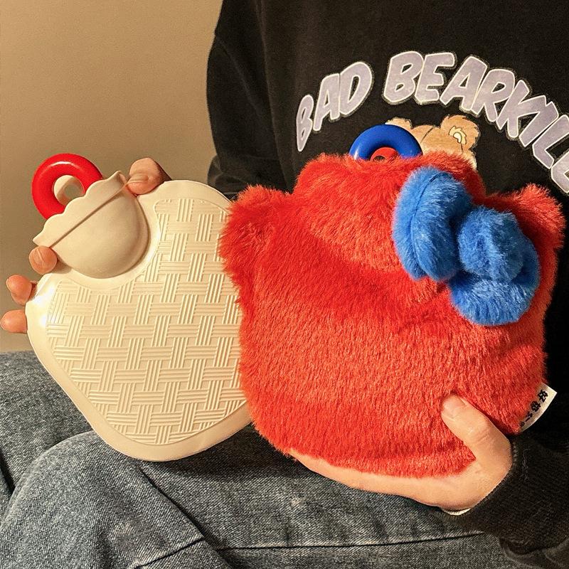 Nowy gorący hit Zimowy ogrzewacz brzucha Gorący kompres Pluszowy ogrzewacz do rąk Uroczy pogrubiony worek na ciepłą wodę Termofor