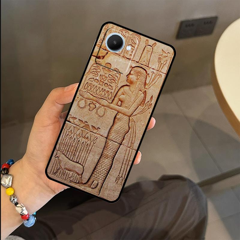 

Ancient Egypt Cuneiform Case For Realme C65 C67 C61 C53 C55 C51 C25 C63 C71 C75 GT6 GT7 Pro 11 12 13 14 15 Pro Plus Realme GT6