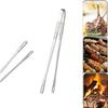 1Pcs Stainless Steel Food Tongs Non-Slip Long Handle Barbecue Clip Steak Buffet BBQ Tongs Kitchen Tools Cooking Accessories